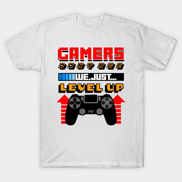 Gamers level up T-Shirt by EmbeeArqam